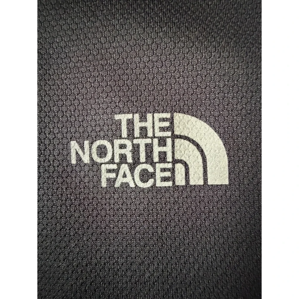 The North Face Pullover FlashDry 1/4 Quarter Zip Shirt Black Logo Large JBHS
